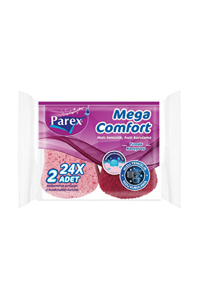 Parex Mega Comfort 2-Piece Corrugated Sponge 24 Pack