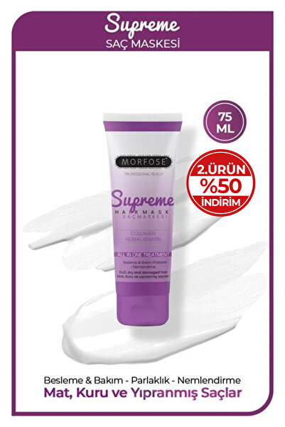 Morfose Supreme Saç Maskesi 75 ml - Nemlendirme, Besleme