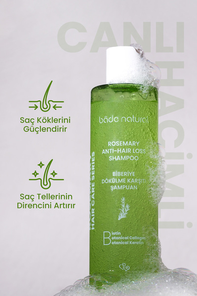 Bade Natural Biberiye Saç Dökülmesi Karşıtı Bakım Şampuanı & Biberiye Kolay Tarama Sütü