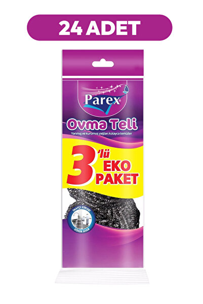 Parex Četkica za ribanje, 3 komada, ekološko pakovanje, 24 komada