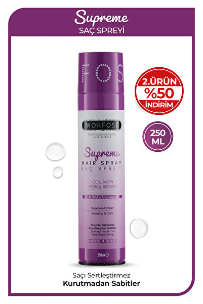 Morfose Supreme Saç Spreyi 250 ml - Kolajen, Bitkisel Keratin, Seramid