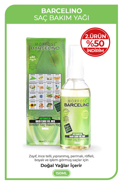 Morfose Barcelino Saç Bakım Yağı 150 ml