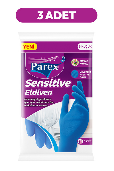 Parex Sensitive Eldiven Küçük Boy Üçlü Paket