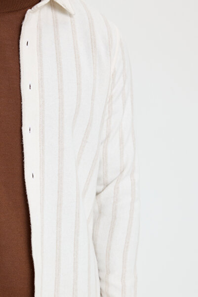 Tudors Men's Slim Fit slim fit button down striped lumberjack shirt