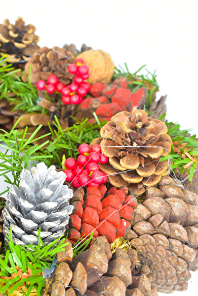 Waldern Christmas Door Ornament Door Wreath Natural Door Ornament Christmas Decoration