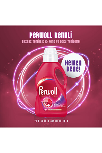 Perwoll Hassas Sıvı Çamaşır Deterjanı 4 x 2.97 (195 Yıkama) Siyah+Renkli+Açık Renkliler+Çiçek Cazibesi