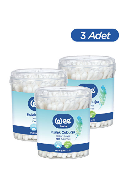 Wee Baby Kulak Temizleme Çubuğu Seti (100x3 300 Adet)