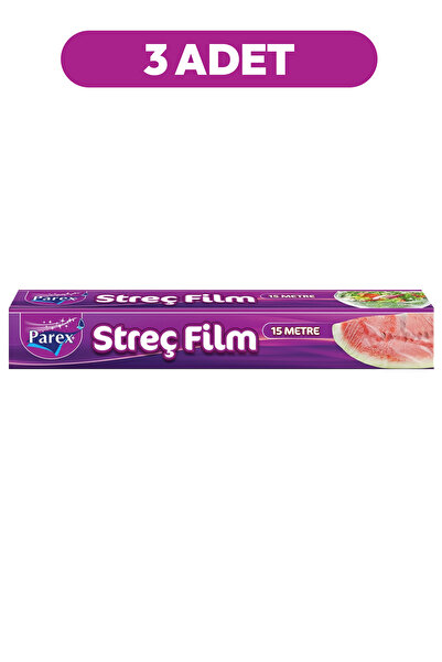 Parex Streç Film 15 Metre X 3'lü Ekonomik Set