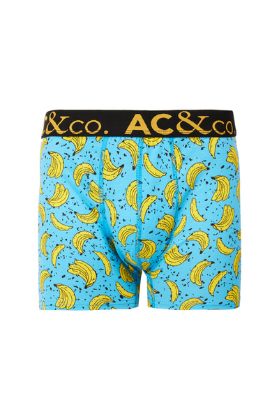 AC&Co / Altınyıldız Classics Men's Premium Cotton Mixed Stretch Patterned 3-Piece Boxer Pack (Groom's Trunk) Dowry Set