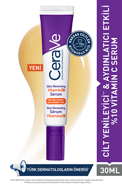 CeraVe Skin Renewing Cilt Yenileyici & Aydınlatıcı Etkili Vitamin C Yüz Serumu 30 ml