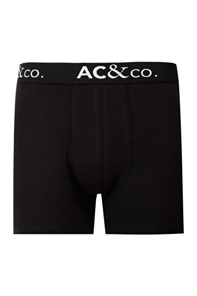 AC&Co / Altınyıldız Classics Men's Premium Cotton Black Stretchable 3-Piece Boxer Pack (Groom's Trunk) Dowry Set