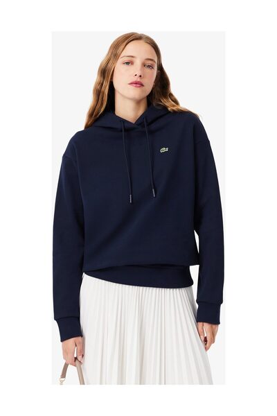 Lacoste oversized d Φλις Φούτερ με κουκούλα