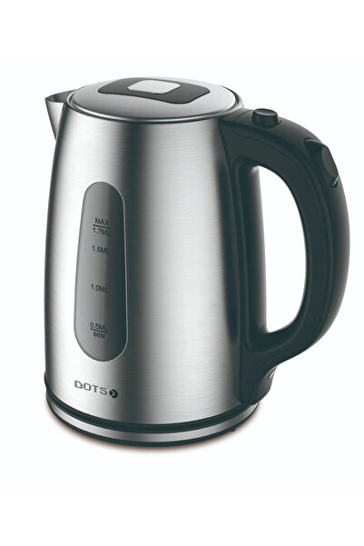 DOTS غلاية ماء 1.7 لتر من الفولاذ المقاوم للصدأ 2200 واط