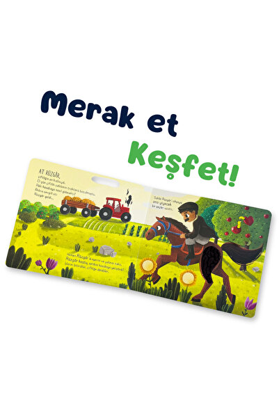 Sincap Kitap İlk Dokun Hisset Kitabım Çiftliğe Dokun | Eğitici Bebek Kitabı | 0-3 Yaş