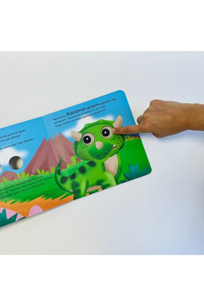 Sincap Kitap Dinozor Stego ve Sevimli Dostları - Bu Kocaman Gözler Kimin? 4