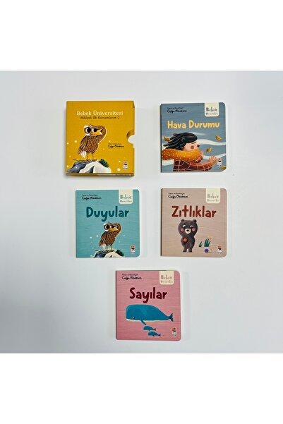 Sincap Kitap Bebek Üniversitesi Hikayeli İlk Kavramlarım 4 Seri 16 Kitap Set