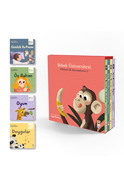 Sincap Kitap Bebek Üniversitesi Hikayeli İlk Kavramlarım 4 Seri 16 Kitap Set