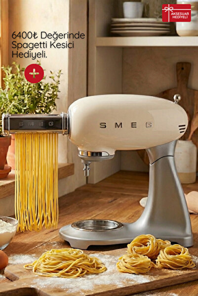 SMEG 50's Style Retro Krem Stand Mikser Smf02creu