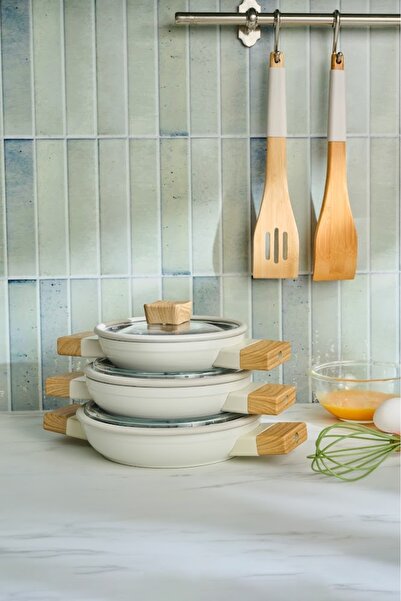 Karaca X Refika Swiss Crystal Creamy Wood 6 Piece Set