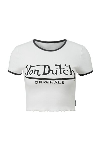 QS by s.Oliver Casual, nadruk, okrągły dekolt