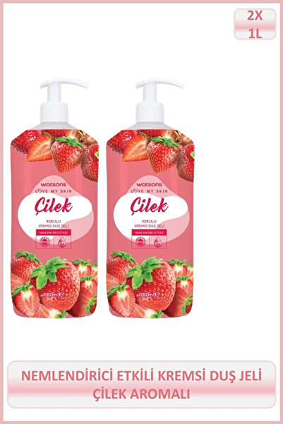 Watsons Çilek Aromalı Kremsi Duş Jeli 1000 ml X2 Adet