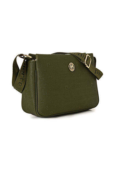 Pierre Cardin Dark Green Print Women's Crossbody Bag 05Po22Y1550
