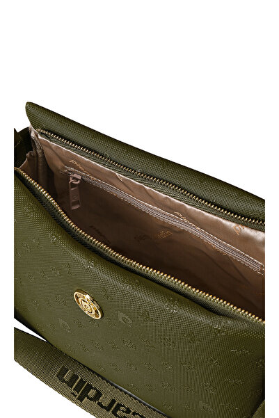 Pierre Cardin Dark Green Print Women's Crossbody Bag 05Po22Y1550