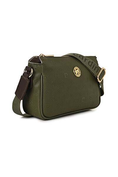Pierre Cardin Dark Green Print Women's Crossbody Bag 05Po22Y1539