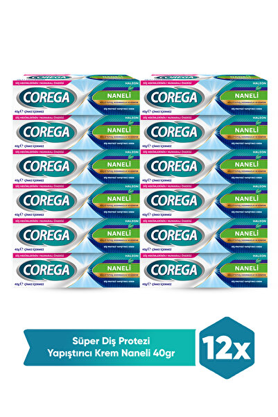 Corega Süper Protez Yapıştırıcı Krem 40 Gr x12 Adet