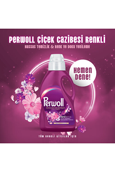 Perwoll Çiçek Cazibesi Hassas Bakım & Yenileme Sıvı Çamaşır Deterjanı 2.75 L (50 Yıkama)