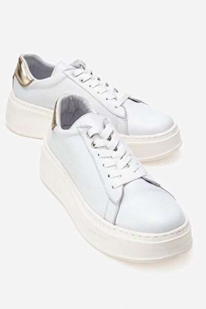 LuviShoes Dámská sportovní obuv GUENO White Skin z pravé kůže