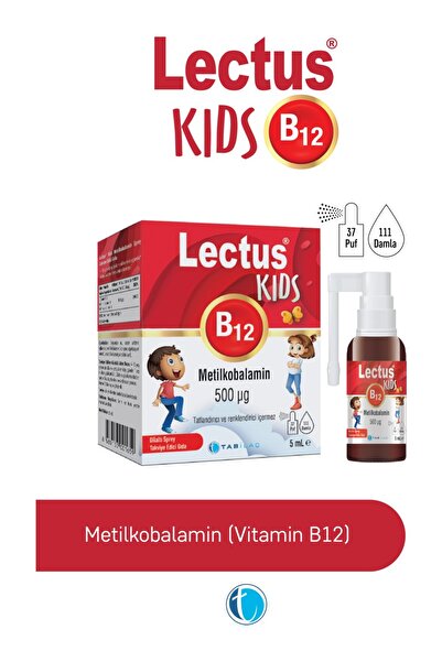 Tab İlaç Lectus Kids B12 Metilkobalamin Sprey 5 ml