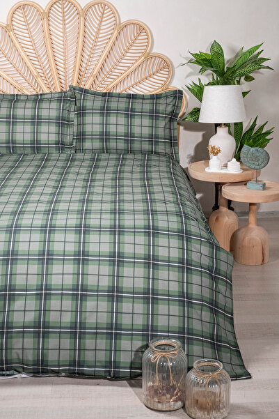 Trendyol Collection Double Plaid Patterned Duvet Cover Set Tphaw26Ckn00026