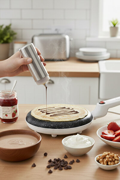 Sinbo Sp-5208 Crepe Maker and Pancake Machine 650 W 20 cm Silver 2 C / F 50