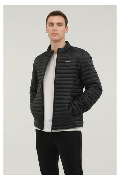 lumberjack 5W Ml Perry Coat 1Sn21 5Pr Μαύρο ανδρικό παλτό A102023155