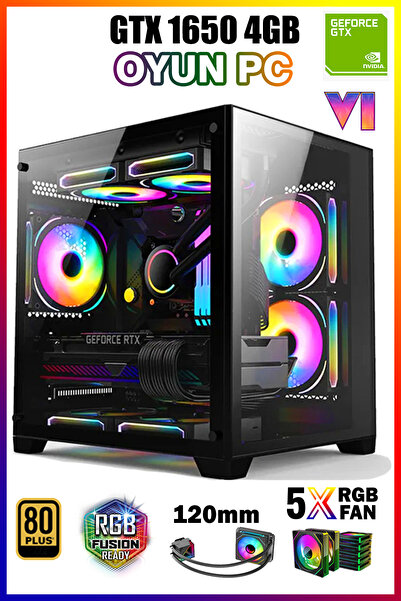 Zeiron Colder X20 Ryzen 5 5500 16gb 512gb M.2 Ssd Gtx1650 Sıvı Soğutmalı Oyun...