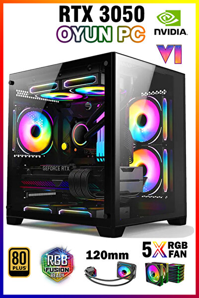 Zeiron Colder X40 Ryzen 5 5500 16gb 512gb M.2 Ssd Rtx3050 Sıvı Soğutmalı Oyun...