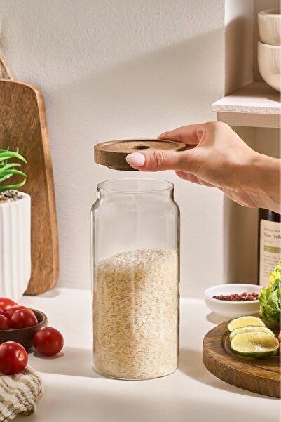 Karaca Mova Acacia Glass Storage Container 760 ml