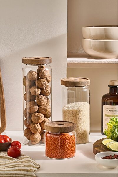 Karaca Mova Acacia Glass Storage Container 760 ml