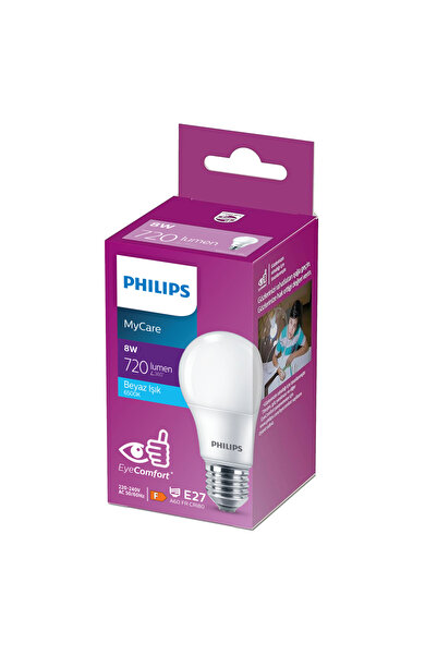 Philips MyCare 8 Watt E27 Duylu 6500K Beyaz Işık LED Ampul