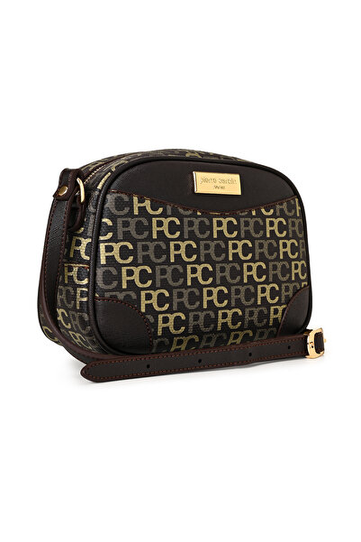 Pierre Cardin Coffee Tramlı Alphabet Women's Crossbody Bag 05Po22Y1534