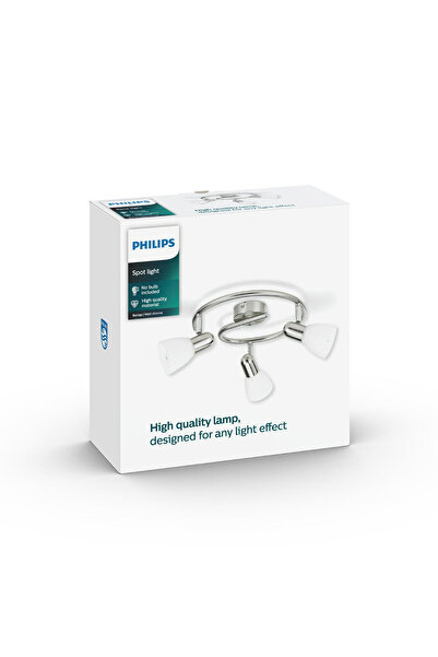 Philips Burlap Nikel Sıva Üstü Spot 3 Lü