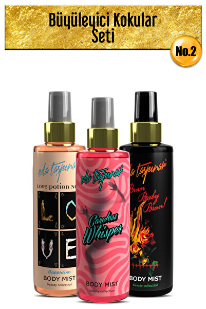 Eda Taşpınar Büyüleyici Kokular Seti.no.2 Love & Burn Baby Burn & Careless Wh...