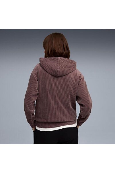 Puma Essentials Elevated Velor Hoodie Women's Sweatshirt