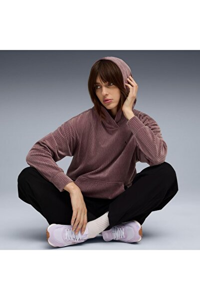 Puma Essentials Elevated Velor Hoodie Women's Sweatshirt