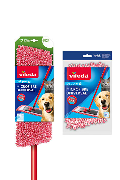 Vileda Pet Pro Universal Yer Temizlik Sistemi ve Pet Pro Universal Yedek Paspas