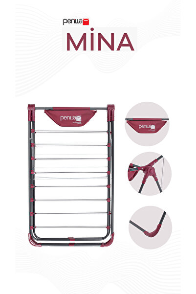 Perilla Mina Çamaşır Kurutmalıgı Siyah-pembe Kmu-17012