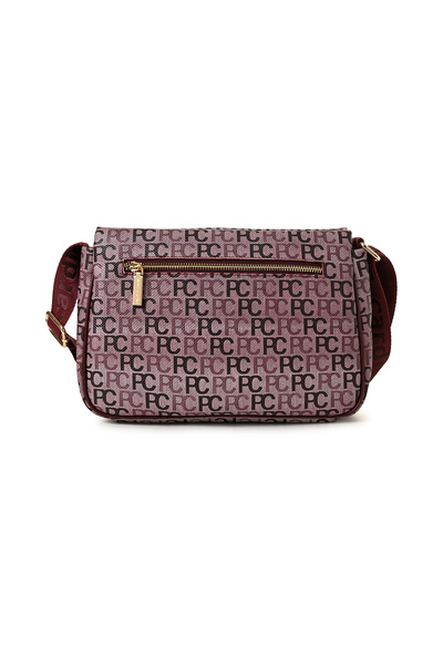 Pierre Cardin Plum Tramlı Alphabet Women's Crossbody Bag 05Po22Y1550