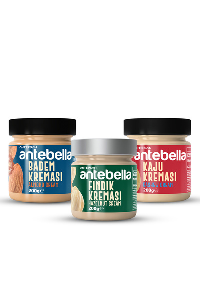Antebella Badem 200 g + Kaju 200 g + Fındık Kreması 200 g