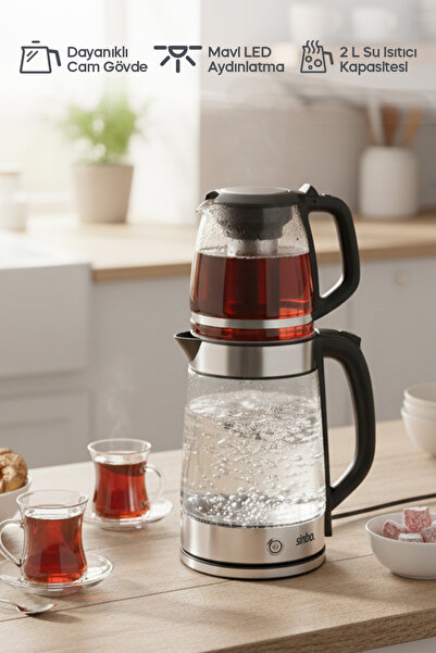 Sinbo - Stm-5848 Electric Glass Tea Maker 1500 W
